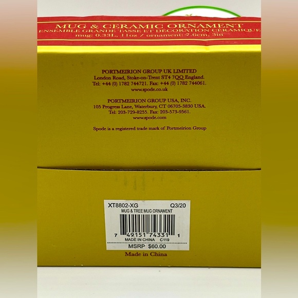 Spode Christmas Mug & Ceramic Ornament in Original Box - Picture 7 of 7